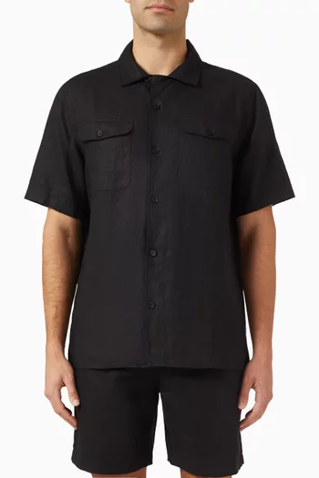 Bartlett Washed Shirt in Linen