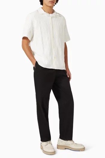 Didcot Waffle Shirt in Seersucker