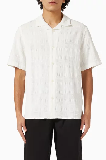 Didcot Waffle Shirt in Seersucker