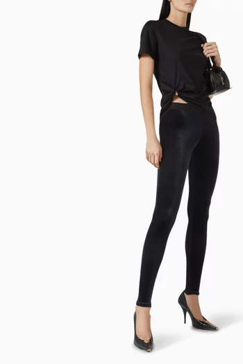 90s Vintage Logo Leggings in Velvet