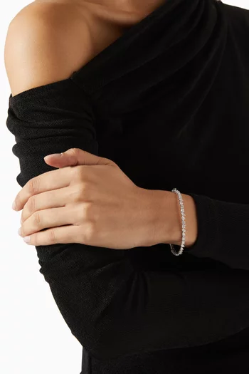 Diamond Bangle in 18kt White Gold