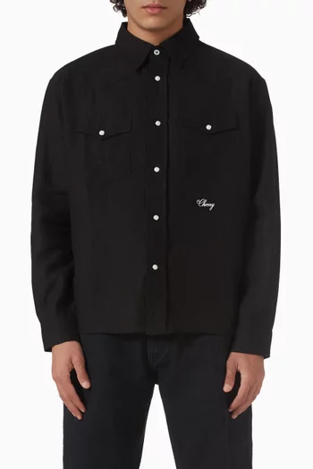 Western Shirt in Linen
