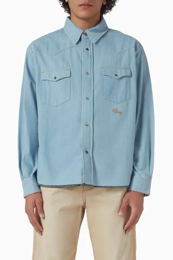 Western Shirt in Chambray Denim