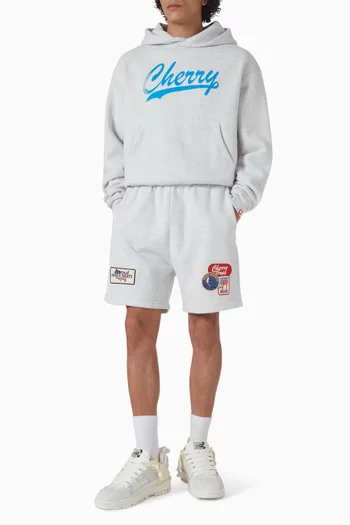 Patchwork Sweatshorts in Cotton