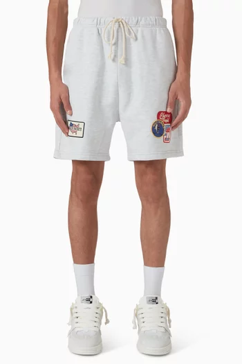 Patchwork Sweatshorts in Cotton
