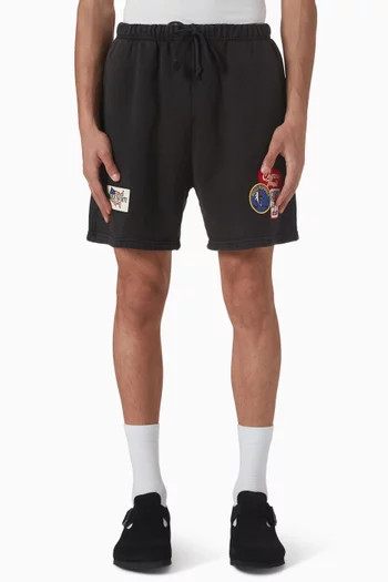 Patchwork Sweatshorts in Cotton