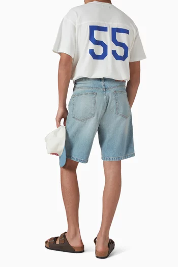 Football Boxy Jersey in Cotton