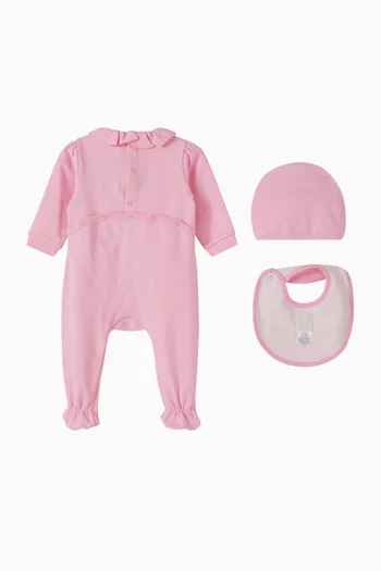Logo 3-piece Pyjama Gift Set in Cotton