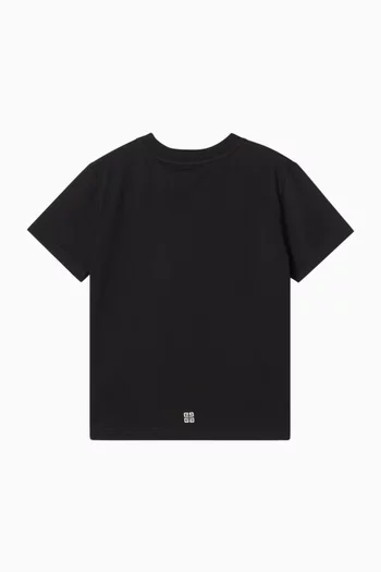 Logo Label T-shirt in Cotton
