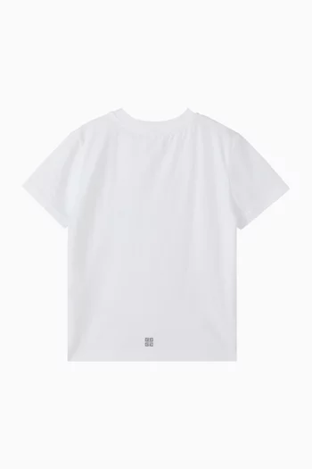 Logo Label T-shirt in Cotton