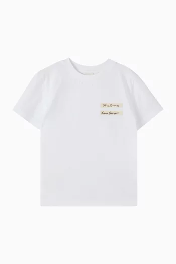 Logo Label T-shirt in Cotton