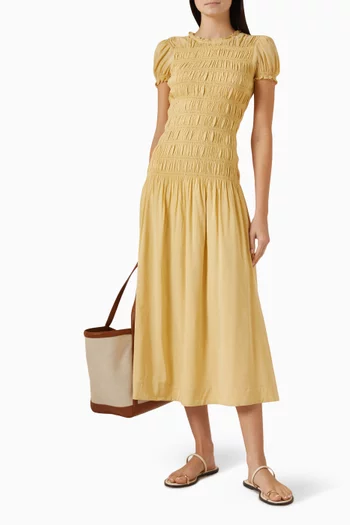 Kiria Midi Dress in Organic-cotton