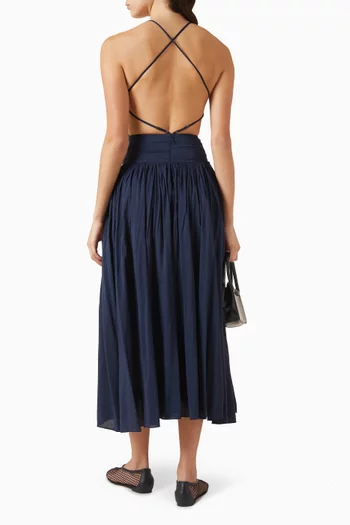 Perlette Maxi Dress in Cotton-blend
