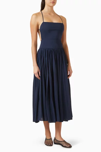 Perlette Maxi Dress in Cotton-blend