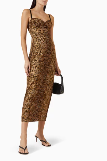 Stormi Maxi Dress in Satin