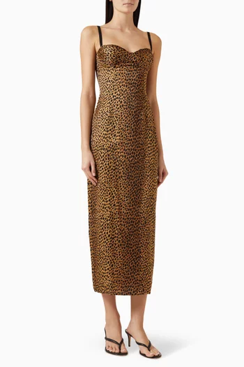 Stormi Maxi Dress in Satin
