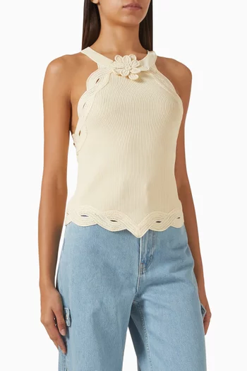 Mica Tank Top in Crochet