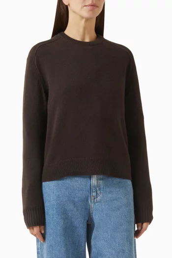 Cropped Sweater in Cashmere