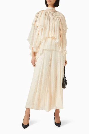 Hypnotic Cascading Blouse in Viscose