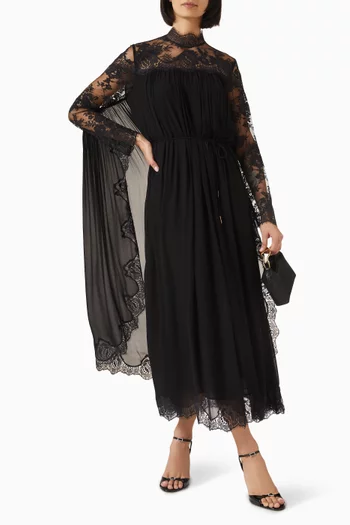 Hypnotic Batwing Maxi Dress in Viscose