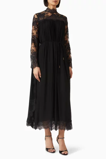 Hypnotic Batwing Maxi Dress in Viscose