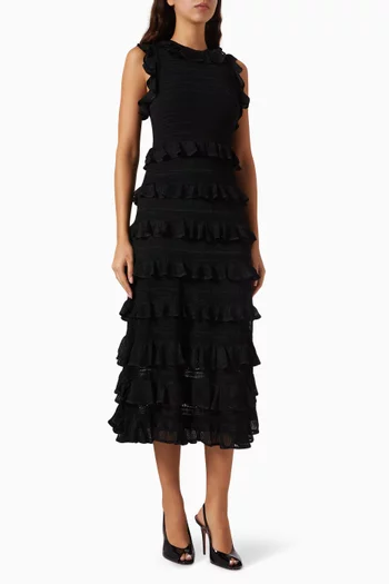 Hypnotic Racer Dress in Lace-knit