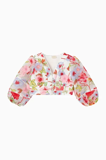 Glam Embroidered Top