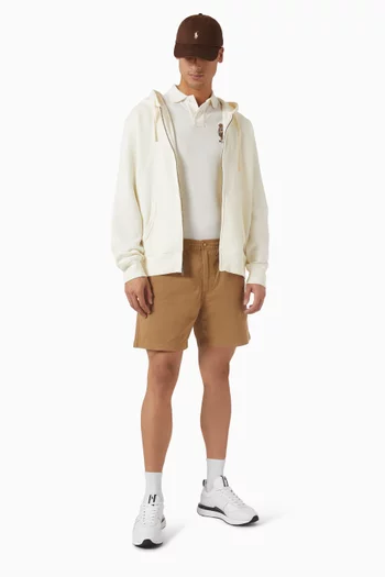 كنزة بغطاء رأس وشعار لاعب البولو على الحصان مزيج قطن