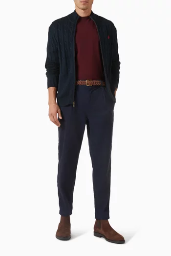 Embroidered Logo T-shirt in Cotton-jersey