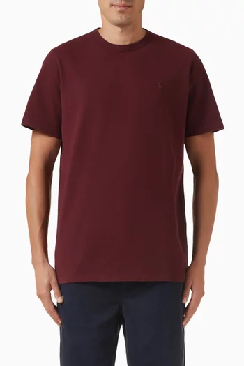 Embroidered Logo T-shirt in Cotton-jersey