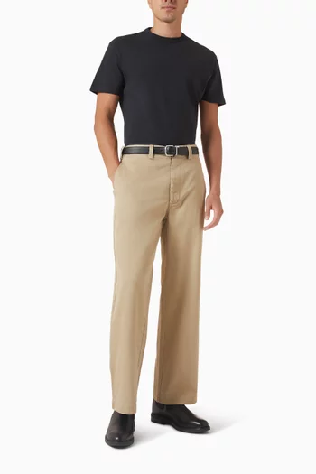 Embroidered Logo T-shirt in Cotton-jersey