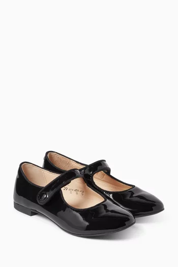 Dory Flower Ballet Flats in Patent Leather