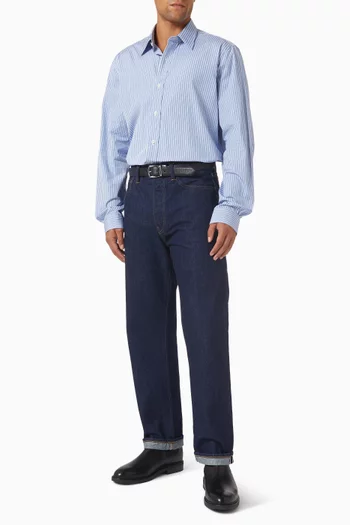 قميص رياضي مخطط قطن