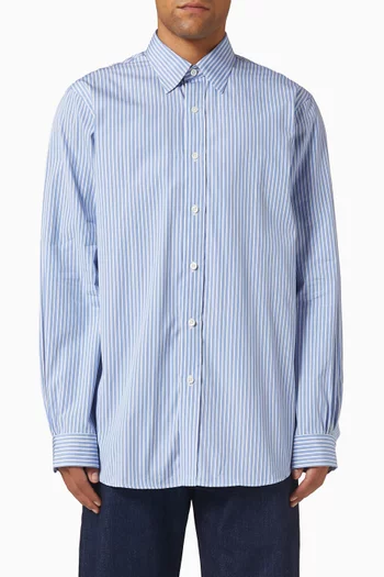 قميص رياضي مخطط قطن