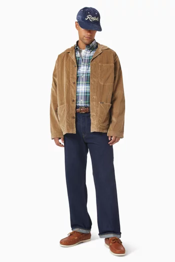 قميص رياضي بنقشة مربعات