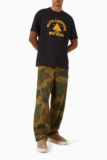 Logo-graphic T-shirt in Cotton