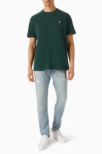 Crewneck T-shirt in Jersey