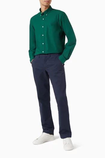 Sport Shirt in Stretch Cotton Poplin