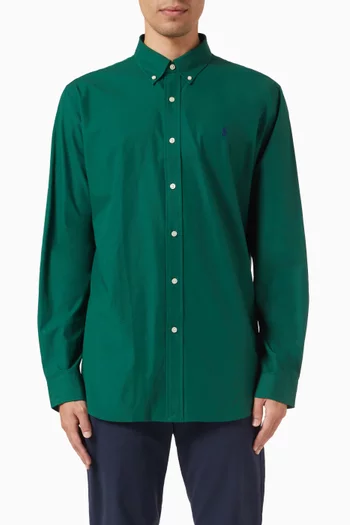 Sport Shirt in Stretch Cotton Poplin