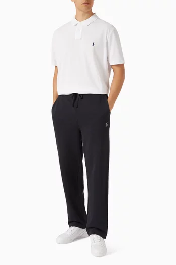 Straight-leg Pants in Loopback Terry