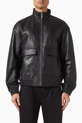 Bomber Jacket in Leather