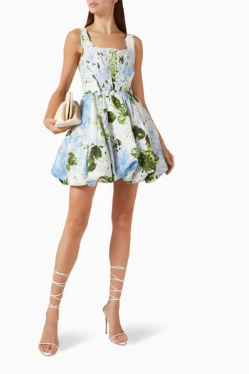Suzette Mini Dress in Linen-blend