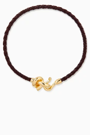 Knot Bracelet in Leather