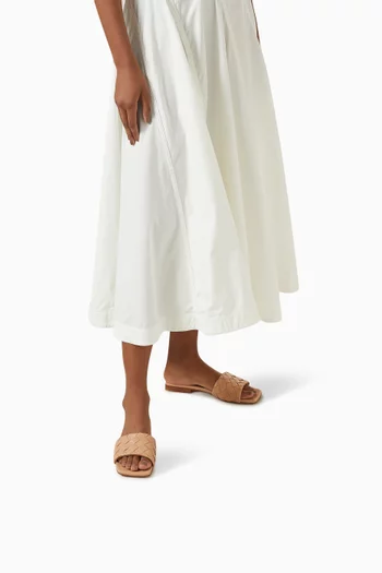Parco Mule Sandals in Intrecciato Leather