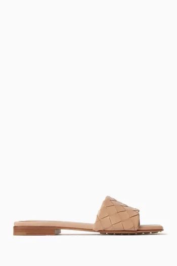 Parco Mule Sandals in Intrecciato Leather
