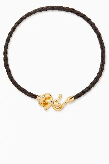 Knot Bracelet in Leather