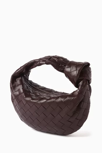 Mini Jodie Top-handle Bag in Intrecciato Leather