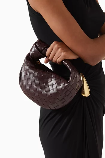 Mini Jodie Top-handle Bag in Intrecciato Leather