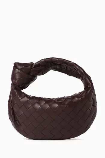 Mini Jodie Top-handle Bag in Intrecciato Leather