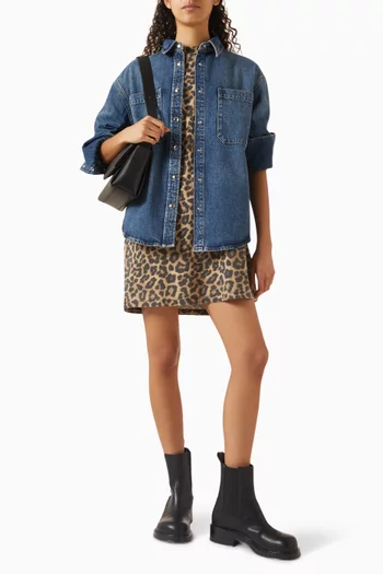 Dante Oversized Shirt in Denim